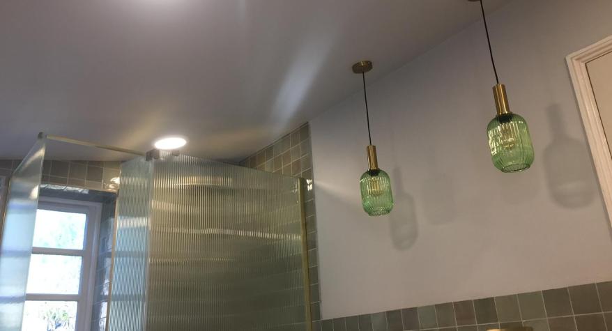Bathroom lighting refit by S Lake Electrical Bathroom lighting refit by S Lake Electrical